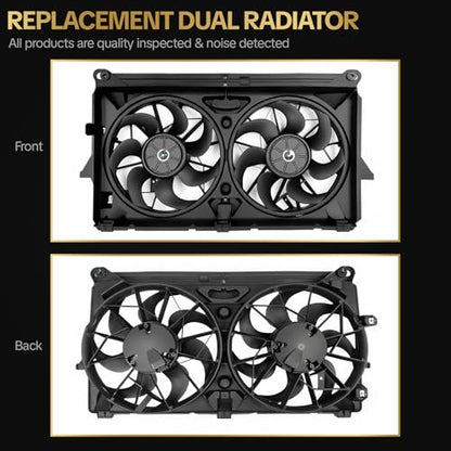 620-654 Engine Radiator Cooling Fan Assembly for 2007-2013 Chevy Avalanche Silverado Suburban Escalade Tahoe Sierra Yukon Silverado 620654 15780788