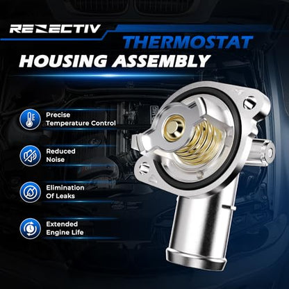 Upgraded Aluminum Engine Coolant Thermostat Housing Assembly For Ram Dodge - color: 902-3036