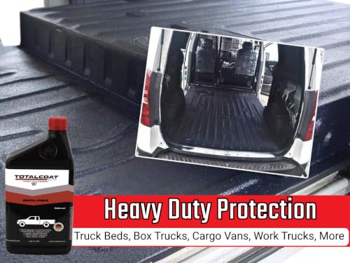 Roll On Truck Bed Liner Paint, Red Bedliner Kit – 4 Quarts, Roller, Tape - color: Red