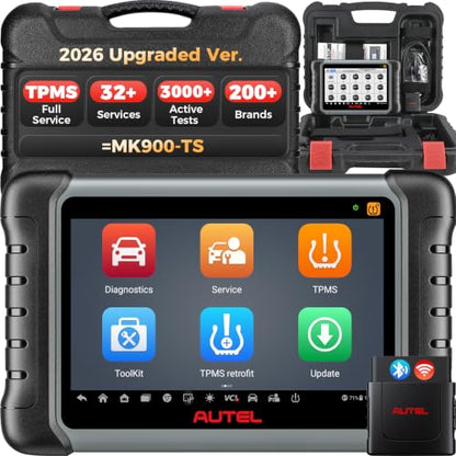 Autel Scanner MaxiCOM MK808S-TS: All Systems Bidirectional OBD2 Scan Tool