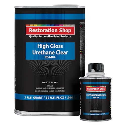 Restoration Shop 1.25 Quarts 2K Clear Coat Automotive Paint Kit, 1 Quart - size: 40 Fl Oz (Pack of 1)