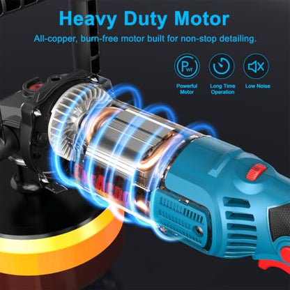 ENEACRO 1700W Rotary Car Buffer Polisher Waxer