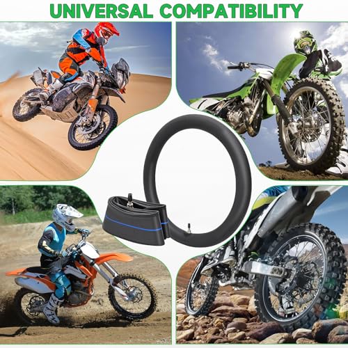 2.25/2.50-17 Heavy Duty Dirt Bike Inner Tube TR4 Staight Valve Stem Tire Tube for Honda Kawasaki Yamaha Suzuki Pit Dirt Bike Inner Tire 110cc 125cc 140cc Dirt Bikes Moped Tyre Tubes - size: 2.25/2.50-17" 1pc