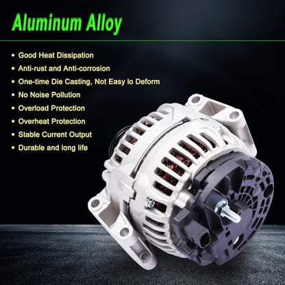 Alternator 150A Fit Mercedes Benz 09-12 C300 3.0L 10-12 GLK350 3.5L - size: 2010-2012 GLK350 3.5L V6