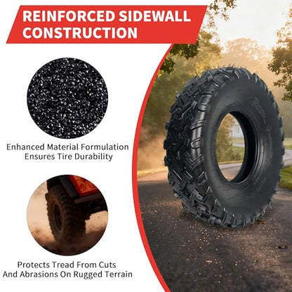 GarveeTech 23x7x10 ATV Tires, 2 Pack 23x7-10 ATV UTV Tires 23 7 10 All Terrain Tires for Trail, Desert, Mud, Dirt, Street, Sand, 6PR Tubeless - size: AT23X7-10, style: Pattern B