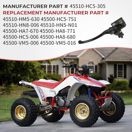 M MATI Front Brake Master Cylinder for Honda ATV TRX300 FW TRX350 TRX400 FA/FGA/FW TRX450 TRX650 45510-HC5-305