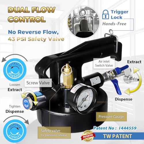 FIRSTINFO Patented 10L ATF/Transmission Fluid Pump, 22 Adapters & Funnel - size: 10 Liter w/22 pcs adapter+Drainer/Refill Kit