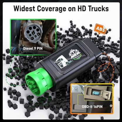 ANCEL HD110 Heavy Duty Truck Scanner with DPF Regen for Detroit & PACCAR