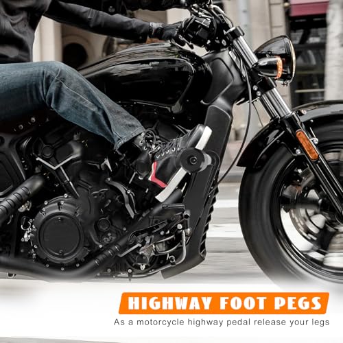 Engine Guard Front Highway Pegs Crash Bars Tip-Over Protection Fit for Indian Scout Bobber Twenty Rogue Sixty 100th Anniversary Sixty Rogue 2015-2024 Replace P/N 2881756-266