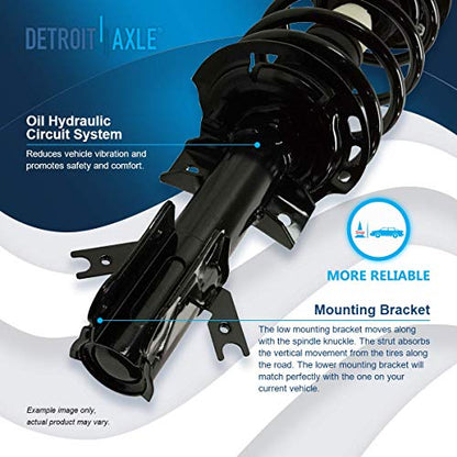 Detroit Axle - FWD Front Struts Sway Bars for 2013-2020 Ford Fusion - size: 4QS2500277/Sway Kit