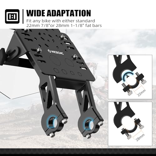 NICECNC GPS Mount Bracket Kit, Mini Fairing Aluminum Accessories,Black