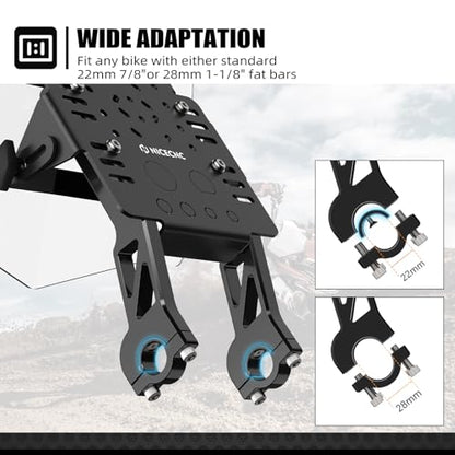 NICECNC GPS Mount Bracket Kit, Mini Fairing Aluminum Accessories,Black
