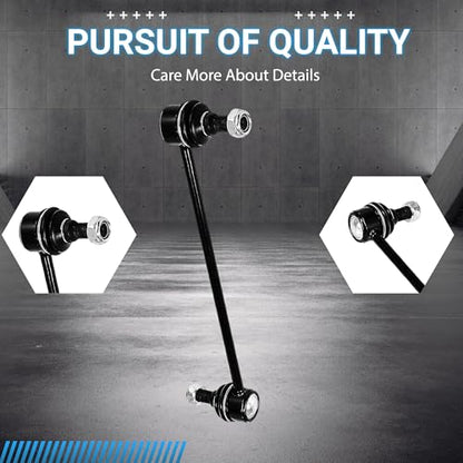 Front End Suspension Kit Compatible With 2004-2010 Toyota Sienna Tie Rods Inner and Outer Complete Kit, Tie Rod and Sway Bar - size: For 2004-2010 Toyota Sienna