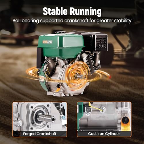 maXpeedingrods 420cc Gasoline Engine, 4 Stroke OHV Horizontal - style: 420cc+Recoil Start