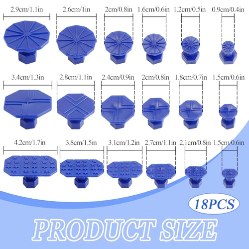Huli 18 PCS Car Dent Puller Kit, Paintless Dent Repair Tools for Car Body