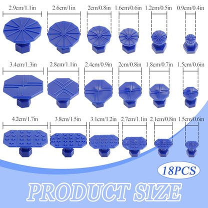 Huli 18 PCS Car Dent Puller Kit, Paintless Dent Repair Tools for Car Body