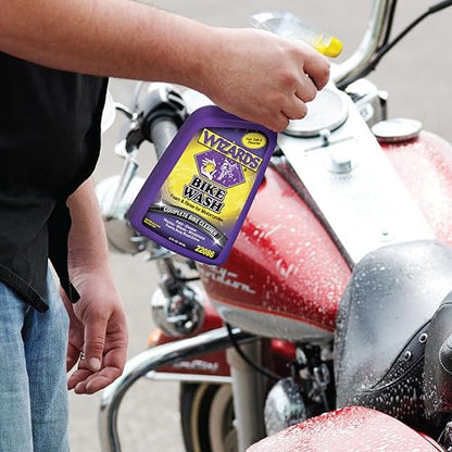 Wizards Motorcycle Bike Wash - Engines, Paint, Chrome & Plastics - 22 oz - size: 22 Fl Oz (Pack of 1)