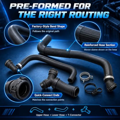 FZJDSD 3Pcs Radiator Hose Set for F-150 5.0L 2011-2020 CL3Z-8260-A