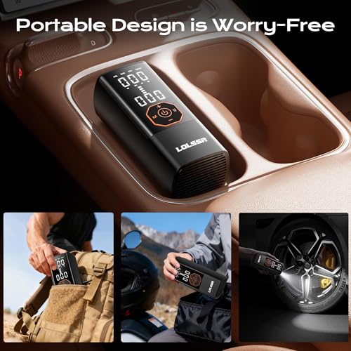 Tire Inflator Portable Air Compressor Cordless Air Pump for Car 180PSI