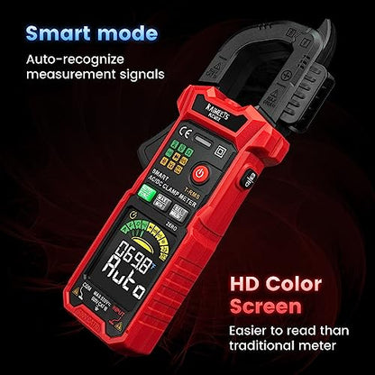 KAIWEETS Digital Clamp Meter 4-Mode Smart-Select Auto-Ranging DC Amp Tester