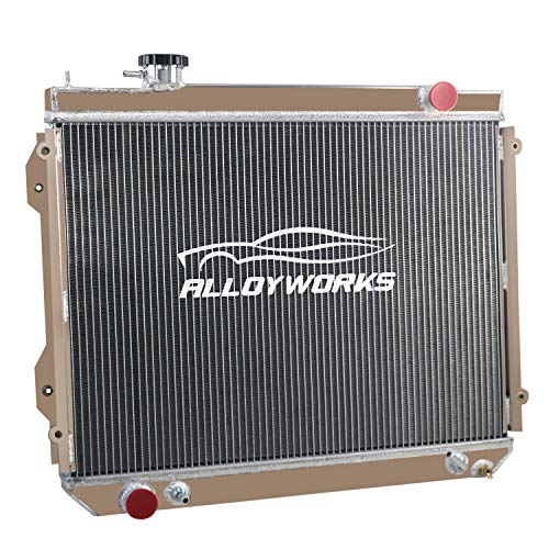 ALLOYWORKS 3 Row All Aluminum Radiator For 1995-2004 Toyota Tacoma 2.4L 2.7L 3.4L L4 V6 AT/MT