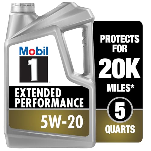Mobil 1 Extended Performance Full Synthetic Motor Oil 5W-20, 5 Quart - size: 5 Quart (Pack of 1), style: Extended Performance