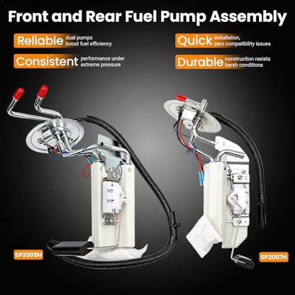 EKLN Fuel Pump Assembly SP2007H SP2005H Front & Rear Fuel Pump Fit For F150