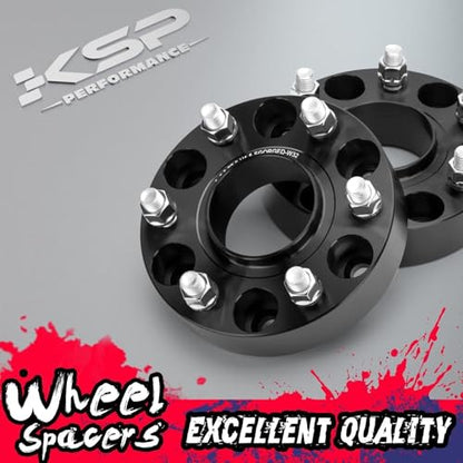 KSP 6x5.5 Wheel Spacers for Ram 1500 2019-2026, 1.5inch 6x139.7 Hubcentric Tire Spacer with 77.8mm Hub Bore M14x1.5 Lug Studs Fit Jeep Grand Wagoneer 2021-2026, 4pcs Forged Spacer for 6-Lug Truck - size: 1.5inch-6 lug-M14x1.5