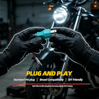 5.75 5-3/4 LED Headlight, White X-Style DRL Motorcycle Projector Headlamp Fits Harley Sportster Iron 883, Dyna Street Bob, Indian Scout Bobber - Super Bright High Low Beam Upgrade, Plug & Play - color: 5.75 Inch White X DRL