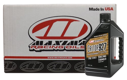 Maxima CS23901-12PK Castor 927 2-Stroke Racing Premix Engine Oil - 1 Liter, (Case of 12) - size: 33.8 fl oz, style: Case of 12