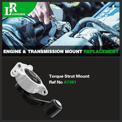Engine Motor and Torque Strut Mount Compatible with Altima 2013-2015