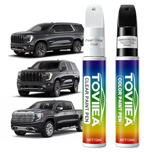 Titanium Rush Metallic(G6M/WA618G) Touch Up Paint for GMC - color: (G6M/WA618G)Titanium Rush Metallic for 2026 Sierra/2025 Sierra/2024 Sierra/2025 YUKON & YUKON XL/2024 YUKON & YUKON XL