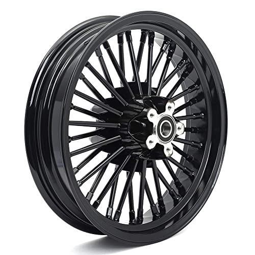 TOFR 19x2.5 16x3.0 Fat Spoke Wheels Black For Harley Sportster XL883N 10-22 - size: Front:19x2.5 Rear:16x3.0