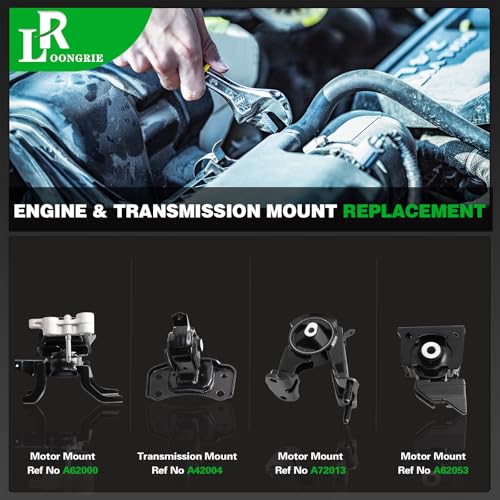 Engine Motor Transmission Mount Kit Compatible with Prius 2010-2015