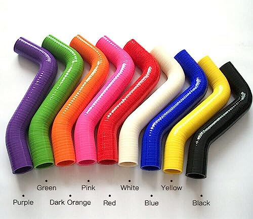 Silicone Reinforced Turbo/Intercooler/Intake Piping Coupler Industrial Hydraulic Hoses 4-Ply(5.4mm) (90 Degree ID 5 inch (127mm)) - style: 90 Degree ID 5 inch (127mm)