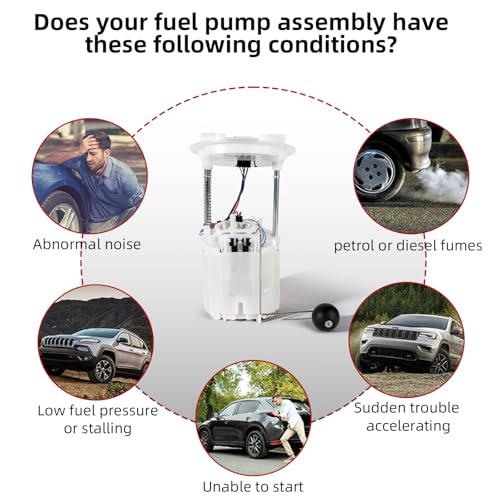 Electric Fuel Pump Module Assembly Compatible For Chrysler 300 2005-2017 Dodge Challenger 2008-2017 Dodge Charger 2006-2015 Magnum 2005-2008 V6 V8 Replace E7192M E7241M P76609M 68102695AG - size: E7192M
