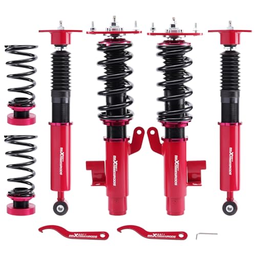 maXpeedingrods Coilovers for Mazda 3 BK BL 2004-2013, for mazda 5 CR 2006-2010, 24 Levels Damper Adjustable Coilovers Suspension Kit, Height Adjustable Lowering Kits Blue