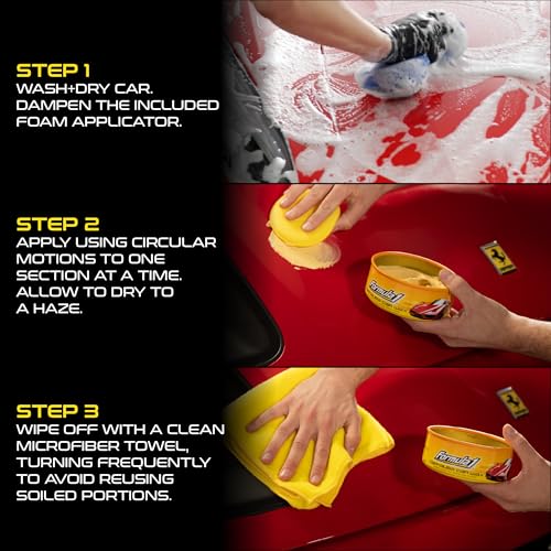 Formula 1 Carnauba Car Wax Paste, High Gloss Shine & Water Beading, 8oz - size: 8 Fl Oz (Pack of 1)