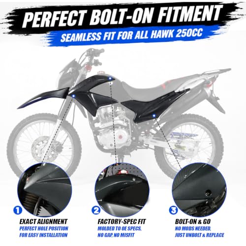 Plastics Fairing Kit for Hawk 250(All Years) - color: carbon fiber pattern