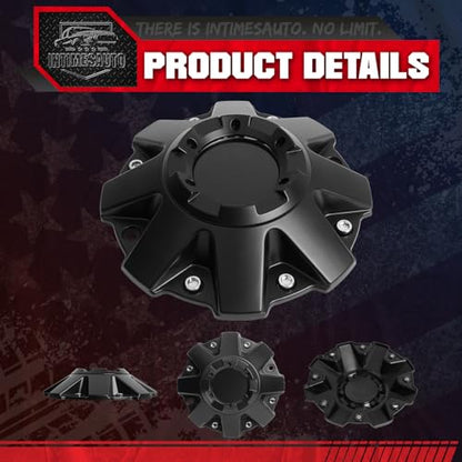4-Pack Center Caps for Mayhem C108010C01 C806803-2CAP — Matte Black - color: Matte Black, size: Mayhem C108010C01 / C806803-2CAP