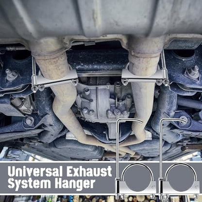 1 Pcs 4 Inch Universal Exhaust Clamp with Hanger - size: 4 Inch