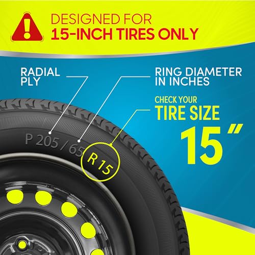 BDK 15 Inch Replacement Hubcaps for Cars (Set of 4), Wheel Cover Hub Cap - style: OG 4-Lug 15"