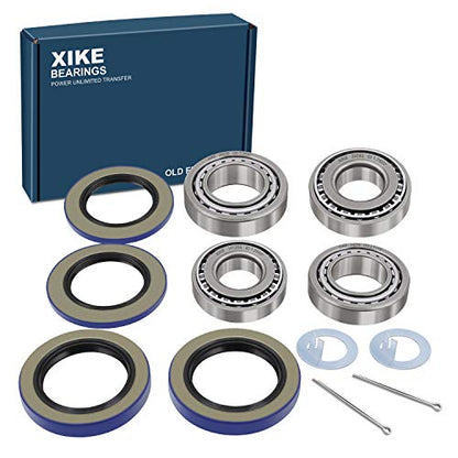 XiKe 2 Set Fits 6,000-7,000 lb Axles Trailer Wheel Hub Kit - size: 25580/20 ＆ 14125A/76 + Seal ID 2.125'' ＆ 2.250'', style: Pack 2 Set