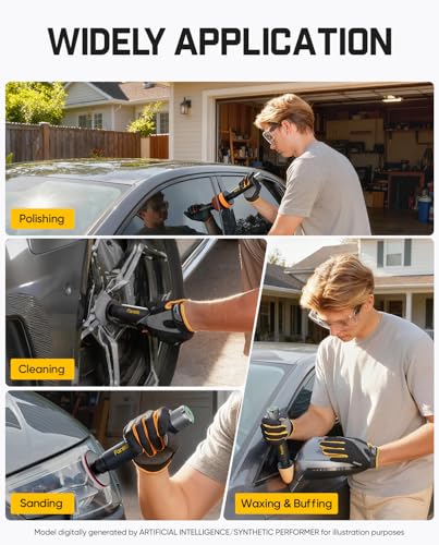 Fanttik P10 Pro Mini Car Buffer Polisher, Cordless Rotary Car Polisher