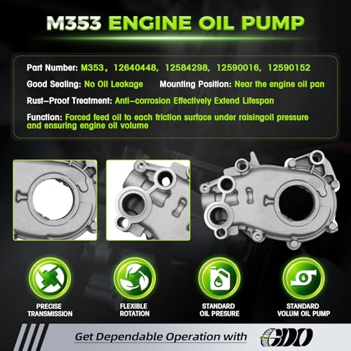 3.6 Timing Chain Kit W/Water Pump & Oil Pump 12603745 for 2007-2015 Chevy GMC Cadillac Buick Saturn Pontiac Suzuki Saab V6 Engine 3.6L 3.0L Replace# 9-0753S Cadena De Tiempo Kit - size: Timing Chain Kit & Oil Pump & Water Pump