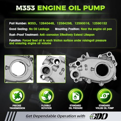 3.6 Timing Chain Kit W/Water Pump & Oil Pump 12603745 for 2007-2015 Chevy GMC Cadillac Buick Saturn Pontiac Suzuki Saab V6 Engine 3.6L 3.0L Replace# 9-0753S Cadena De Tiempo Kit - size: Timing Chain Kit & Oil Pump & Water Pump