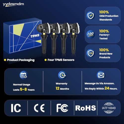TPMS(Tire Pressure Sensor)Fit F150.Escape.Fusion.Mustang.Ranger 4PCS 315Mhz