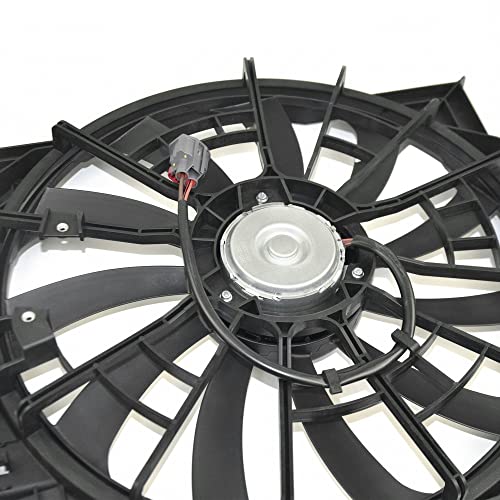 PartsFlow Radiator Cooling Fan Assembly For 2013 2014 2015 Cadillac CTS/ATS 623680 - color: For Cadillac CTS/ATS