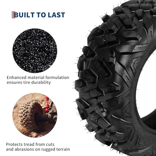 Garvee 2 Pack 26x9-14 ATV UTV Tires 6-Ply All-Terrain Tubeless Tires for Daily Work, Hunting & Recreational Riding on ATV, UTV, Quad and 4 Wheeler - size: 26X9-14, style: Pattern A