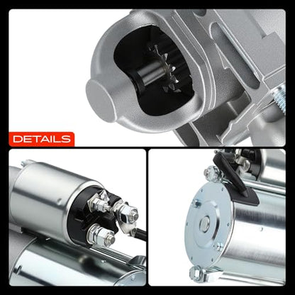 A-Premium Starter Motor, 12V 1.5KW 11 Teeth Clockwise